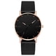 thumbnail image 1 of Reloj de cuarzo para hombre, relojes para hombre Reloj de cuarzo fino con correa de malla para hombre Reloj de cuarzo, 1 of 3