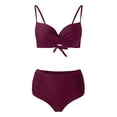 thumbnail image 3 of Gubotare Womens High Waisted Bikini Sets Color Block Tummy Control Swimsuits Two Piece Bathing Suit 2024 (,XL), 3 of 5