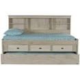 thumbnail image 2 of American Furniture Classics OS Home and Office Furniture Model 85222K3-22, Solid Pine Twin Daybed with Three Sturdy Drawers and a Twin Sized Trundle in Light Ash, 2 of 5