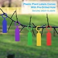 thumbnail image 4 of Uxcell Waterproof Plastic Plant Labels, 200 Pcs 4.3 Inch Plant Hanging Labels, Color Hanging Plant Markers for Indoor Plants,Outdoor,Garden and Greenhouse (Blue), 4 of 6