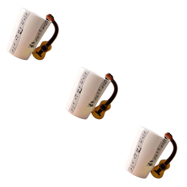 Billuyoard Taza de cerámica elegante y duradera, tazas de té, regalo para amantes del té, novedad, taza de notas musicales, tazas de pentagrama Type1 NO1