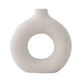 thumbnail image 1 of Florero de cerámica, florero nórdico con forma de anillo, floreros decorativos modernos, florero nórdico con forma de anillo construido para el futuro, 1 of 8