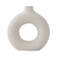 thumbnail image 1 of Jarrón nórdico con forma de anillo, florero decorativo moderno de cerámica, florero redondo de arte moderno, flores secas, jarrones hechos a mano para decoración del hogar., 1 of 8