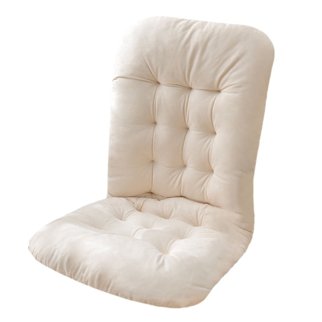 High Back Rocking Chair with Non Bottom and Secure Ties for Patio Furniture Comfort