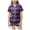 Purple, variant on Halloween Pajamas Kids Ghost Pumpkin Print Satin Pajama Set Short Sleeve Button-Down Shirts with Shorts Set Kids(6-7 Years,Grey)