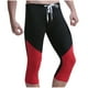 thumbnail image 2 of Pantalones cortos de playa informales con cordón ajustable y patchwork para hombre, ideales para ciclismo, fitness y natación. Traje de baño de poliéster y algodón., 2 of 4