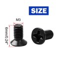 thumbnail image 4 of Unique Bargains 50 Pcs M3 x 4mm Screws Replacement Black for Laptop Hard Drive, 4 of 5