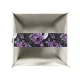 thumbnail image 4 of Psesaysky Waterproof Tissue Box Holder, Square PU Leather Tissue Box Cover, Purple Rose Skull Decorative Facial Paper Organizer Dispenser for Bathroom, Night Stands, Desk, 5.1X5.1X5.5'', 4 of 7