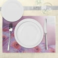 thumbnail image 3 of Ambesonne Nature Place Mats Set of 4, Summer Dahlia Flowers, Standard Size, Pale Pink Lavender, 3 of 6
