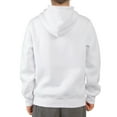 thumbnail image 3 of Men's Heavyweight Fleece Active Casual Cotton Long Sleeve Full-Zip Hoodie, White XS, 1 Pack, 3 of 5