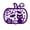 Purple, variant on Vinyl Wall Decal Halloween Pumpkin cat 16''X18''- Fun Halloween, Seasonal Decor - Teens, Adults, Indoor, Outdoor, Wall, Door, Window, Living Room, Office
