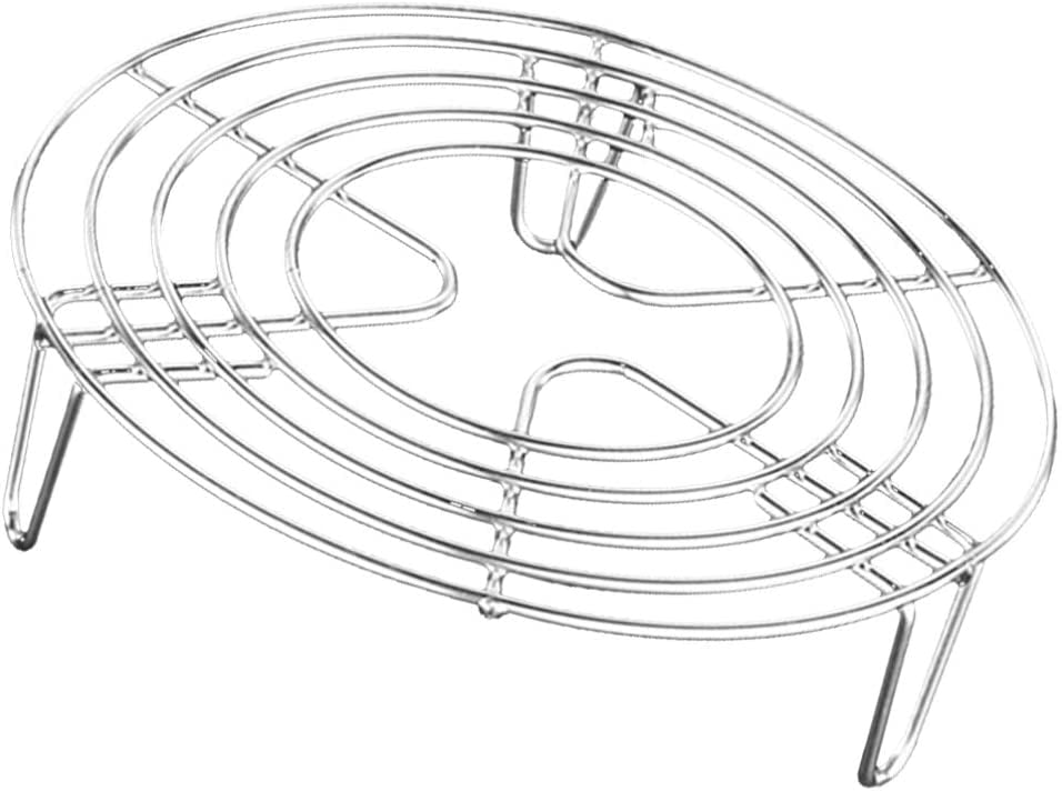 DancePeanut Round Cooking Rack Stainless Steel Steamer Rack Grilling