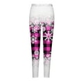 thumbnail image 4 of LEBONYARD Yoga Pants Plus Size,Womens Pants Clearance under $10,Womens Fashion Casual Christmas Printed Tight Leggings High Waist Long Pants Pink S, 4 of 5