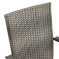thumbnail image 4 of vidaXL 5 Piece Garden Dining Set Poly Rattan Grey, 4 of 7