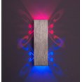 thumbnail image 3 of Lámpara de noche con luz LED creativa de 6 W, luz de pasillo de pared hueca, luz de decoración de pared para el hogar, dormitorio, Hotel (luz cálida, plateada) JAMW Sencillez, 3 of 3