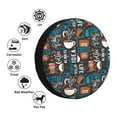thumbnail image 4 of Fotbe Coffee Lover Print Funda de Llanta de Repuesto con Estampado, Engrosada, Ajuste Universal para Jeep, Remolque, RV, SUV, Camión-16 inch, 4 of 6