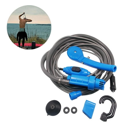 Portable Camping Shower Suction Cup Shower Camping Gadgets Portable Bathroom for Camping 12v Camping Shower