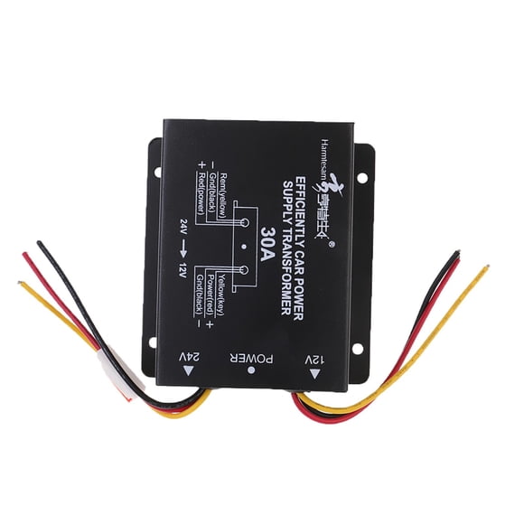 Transformador convertidor de fuente de alimentación de CC de 24 V a 12 V y 30 A de forma eficiente