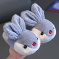 thumbnail image 3 of Fozruso Warm Cartoon Rabbit Slippers For Kids Cozy Winter Indoor Footwear For Girls And Boys With Slip Design,Girls Slippers Sizes 11.5 Little Kid(5-5.5 Years), 3 of 6