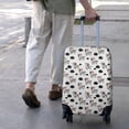 thumbnail image 3 of White Cow Floral Crown Pattern Luggage Cover Fashion Suitcase Cover Baggage Covers Fit 25-28 Inch Luggage (Go Travel), 3 of 5