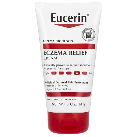 Eucerin, Eczema Relief Cream, Fragrance Free , 5 oz (141 g) Pack of 4