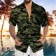 thumbnail image 4 of Camisas De Vestir Para Hombre Slim Fit Camisa a la para hombre, ocio, playa, hawaiano, manga corta, Top estampado, camiseta holgada de playa de verano (Camouflage, XXL), 4 of 5