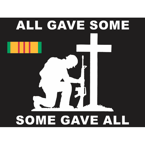 All Gave Some Fallen Soldier Memorial Vietnam Veteran 3.8" Decal