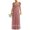 Dark rose-red, variant on European and American Foreign trade chiffon bridesmaid dress with split long long dress slim backless girlfriend wedding evening dress