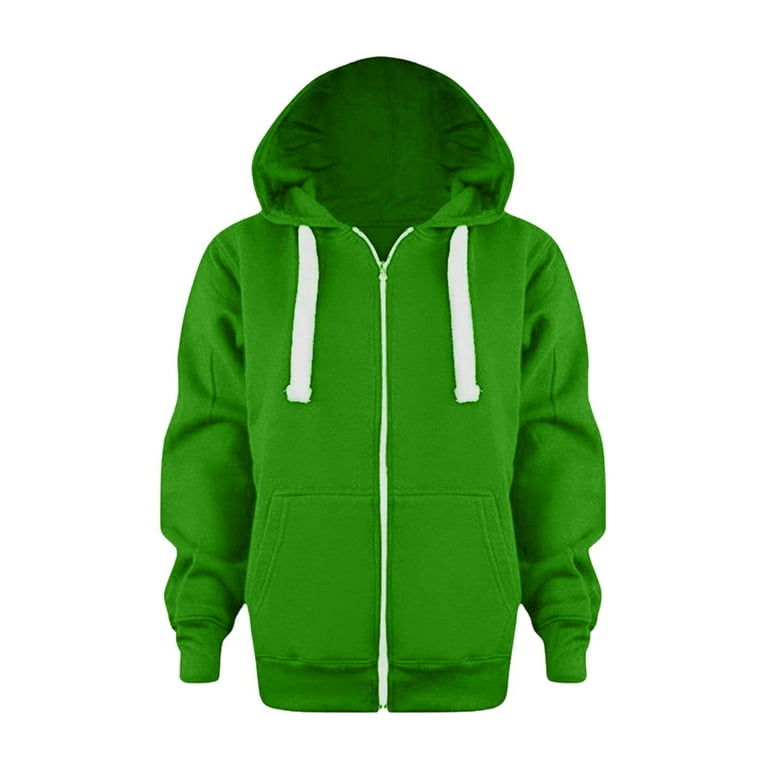 Kids Hoodies Boys Girls Zip up Long Sleeve Hooded Sweatshirt