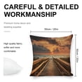 thumbnail image 2 of Wooden walkway ocean suns Linen toss pillowcase Decoration pillowcase Gift preferred 20x20" Cushion cover 1 set Sofa pillowcase Sofa bedroom living room car, 2 of 8