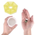thumbnail image 4 of Unique Bargains 1 Pc Pill Case 7 Grid Polygonal Pill Box Yellow, 4 of 6