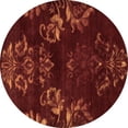 thumbnail image 1 of Ahgly Company Indoor Round Oriental Brown Industrial Area Rugs, 6' Round, 1 of 4