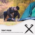 thumbnail image 3 of CRILSTYLEO 20Ud Estacas De Plástico Negro Para Jardín Y Camping Fijación Resistente Anti, 3 of 8