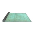 thumbnail image 2 of Ahgly Company Indoor Round Oriental Light Blue Traditional Area Rugs, 6' Round, 2 of 4