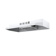 Hermitlux Stove Vent Hood, Kitchen Extractor with LED Light, HMX-UWF39A76-AC