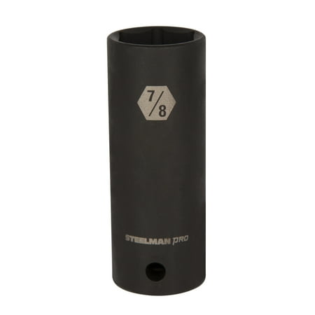 

STEELMAN PRO 1/2 in. Drive x 7/8 in. Deep Thin Wall 6-Point Impact Socket 79406