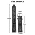 thumbnail image 2 of 18/19/20/21/22/24MM Genuine Leather Wrist Strap Bamboo Grain Leather Watch Band, 2 of 2