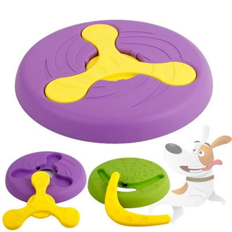 Pet Dog Toys Flying Discs Interactive for Small Large Dogs Bite Resistant  Aggressive Chewers Dog Toy Food Box Basket Flirt Pole