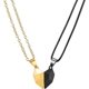 thumbnail image 1 of 2 uds amor corazón atracción mutua colgante collar para parejas hombres Mowen novia amantes rompecabezas a juego corazón de melocotón, 1 of 5