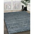 thumbnail image 3 of Ahgly Company Machine Washable Indoor Rectangle Industrial Modern Dark Blue Grey Blue Area Rugs, 7' x 9', 3 of 7