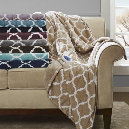 Beautyrest ogee oversized heated throw sale