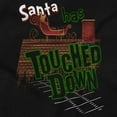 thumbnail image 2 of Funny Christmas Santa Touched Down Graphic T Shirt Men or Women Brisco Brands S, 2 of 6