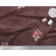 thumbnail image 3 of Soimoi Poly Georgette Fabric Texture,Leaves & Rose Flower Decor Fabric Printed Yard 52 Inch Wide, 3 of 3