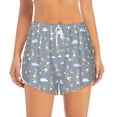 thumbnail image 2 of Goofa Sleep Rabbit Printed Women 2 in 1 Running Shorts,Quick Dry Athletic Workout Shorts,High Waisted Athletic Shorts with Liner Pockets-Medium, 2 of 9