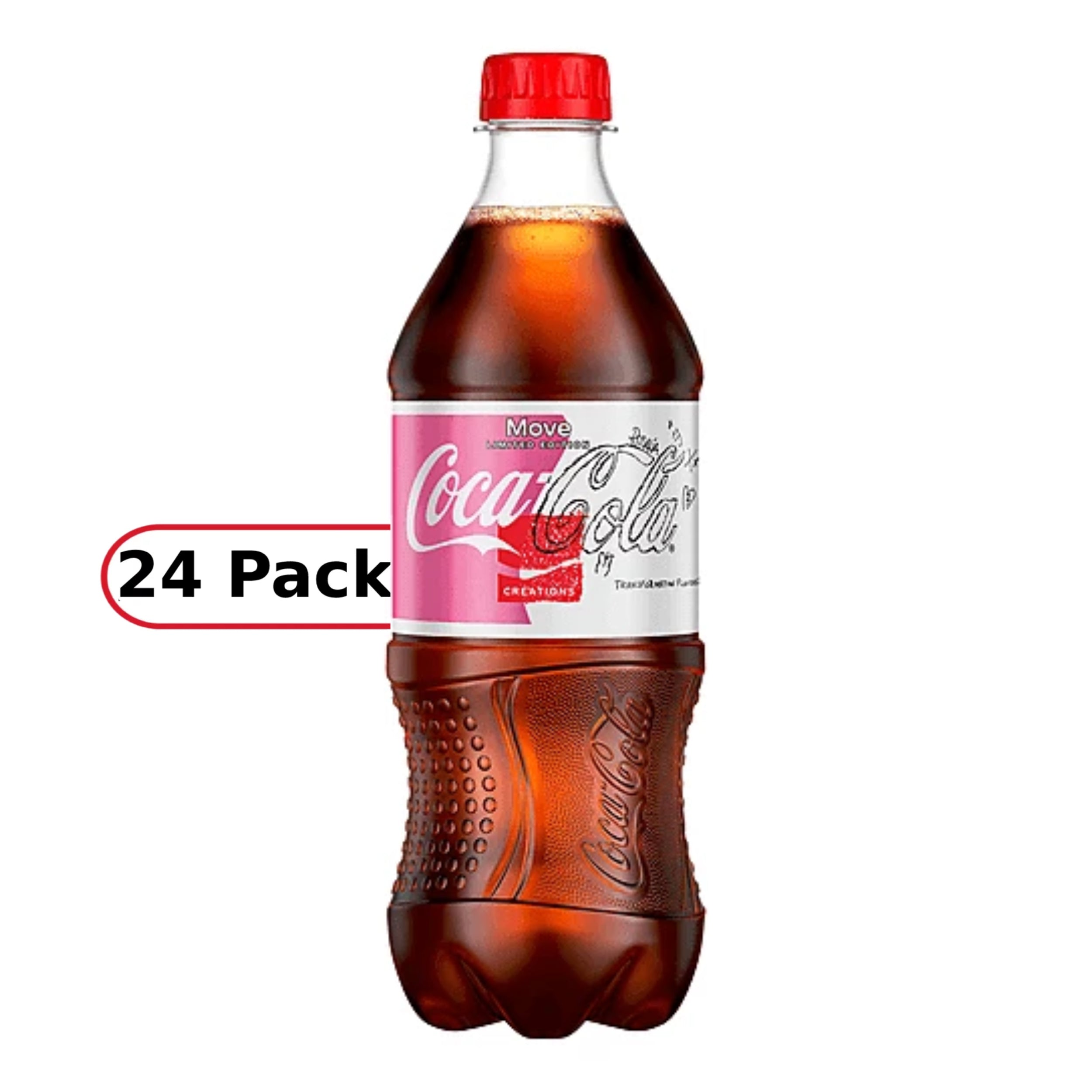 Coke Creations Move Rosalia Soda Limited Edition, 20 fl oz Bottles, 24