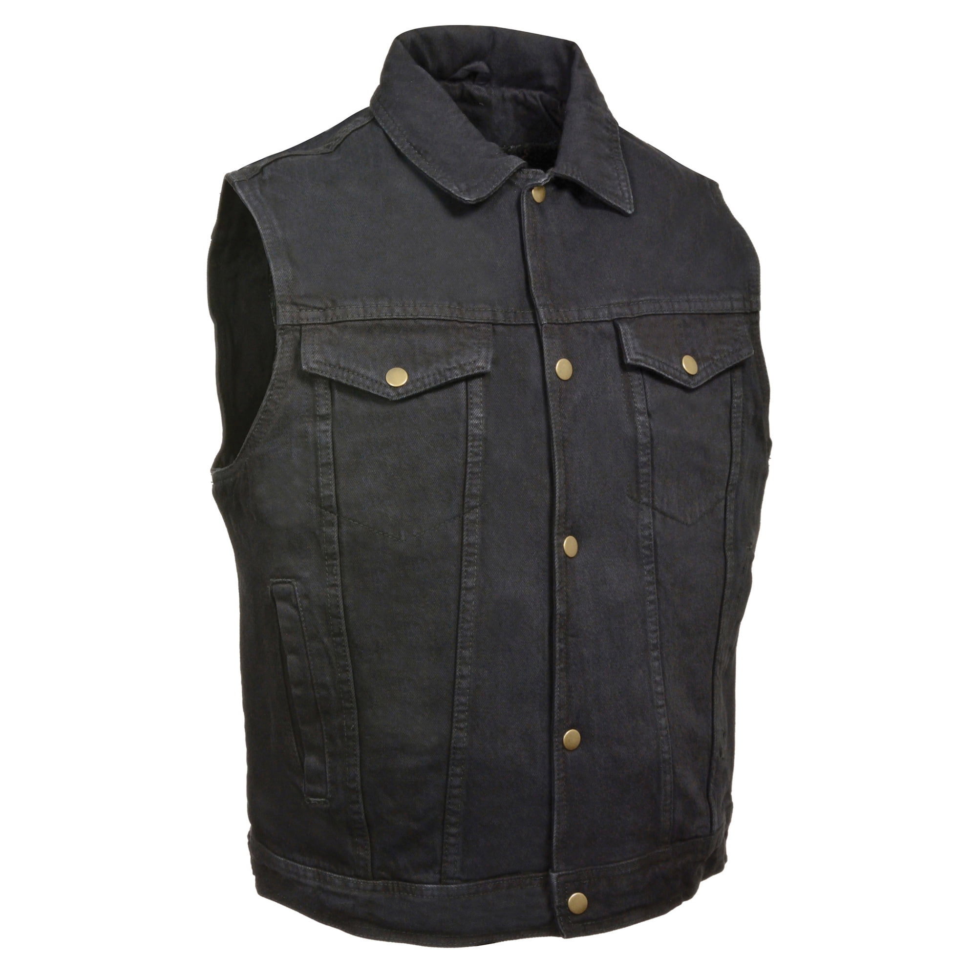 mens denim snap front shirt