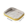 thumbnail image 5 of Orthopedic Dog Bed Soft Pet Sofa Mat Washable Crate Pad for Small Medium Dogs Cats Indoor(Yellow-M), 5 of 6
