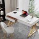 thumbnail image 3 of Keyboard Multifunctional Office Desks Executive Luxury Laptop White Office Desks Conference Storage Scrivania Room Furnitures My Lux Decor Round, 3 of 14