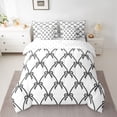 thumbnail image 2 of Feelyou Black Princess Bow Bedding Comforter Set 7pcs, Fashion Ribbon King Bedding Sets, 2 of 8