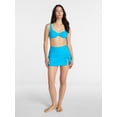 thumbnail image 2 of Time and Tru Women's and Women's Plus Ribbed Swim Skirt, Sizes XS-3X, 2 of 5